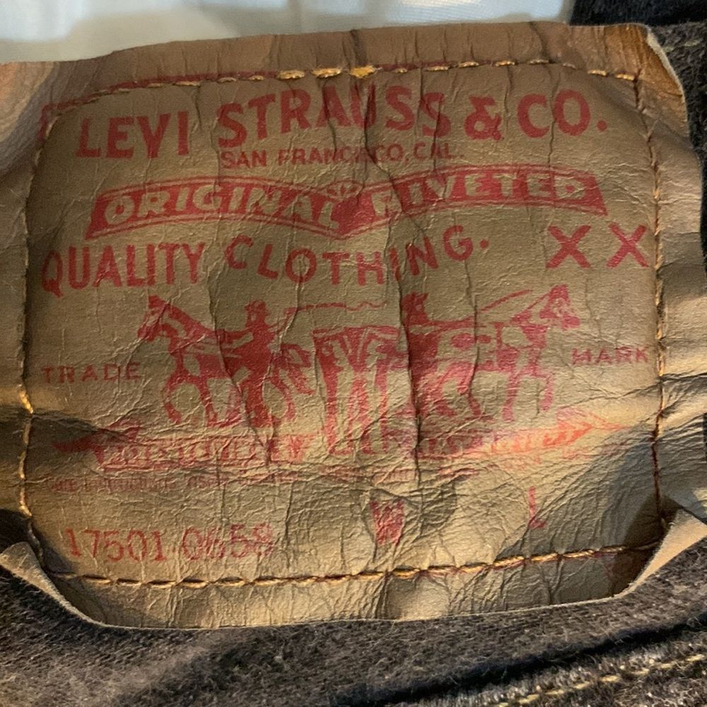 Levi’s 501 Button Fly Red Label Size 9M Black Denim women 1994 - Picture 2 of 15